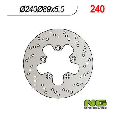 NG brzdový kotouč zadní SUZUKI GSF/GSR/SV/RF (240X89X5) (5X10,5mm) (NG brzdový kotouč zadní SUZUKI GSF/GSR/SV/RF (240X89X5) (5X10,5mm))