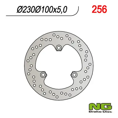 NG brzdový kotouč zadní KAWASAKI GPZ500S 90-03 (230X100X5) (3X10,5mm) ( )