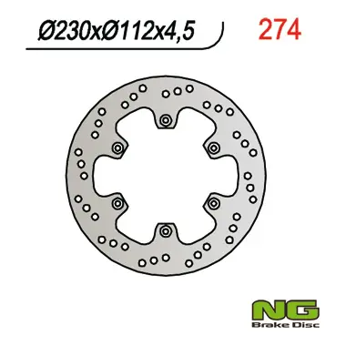 NG přední brzdový kotouč APRILIA RX 50, YAMAHA DT 50R 97- (230X112X4,5) (NG přední brzdový kotouč APRILIA RX 50, YAMAHA DT 50R 97- (230X112X4,5))