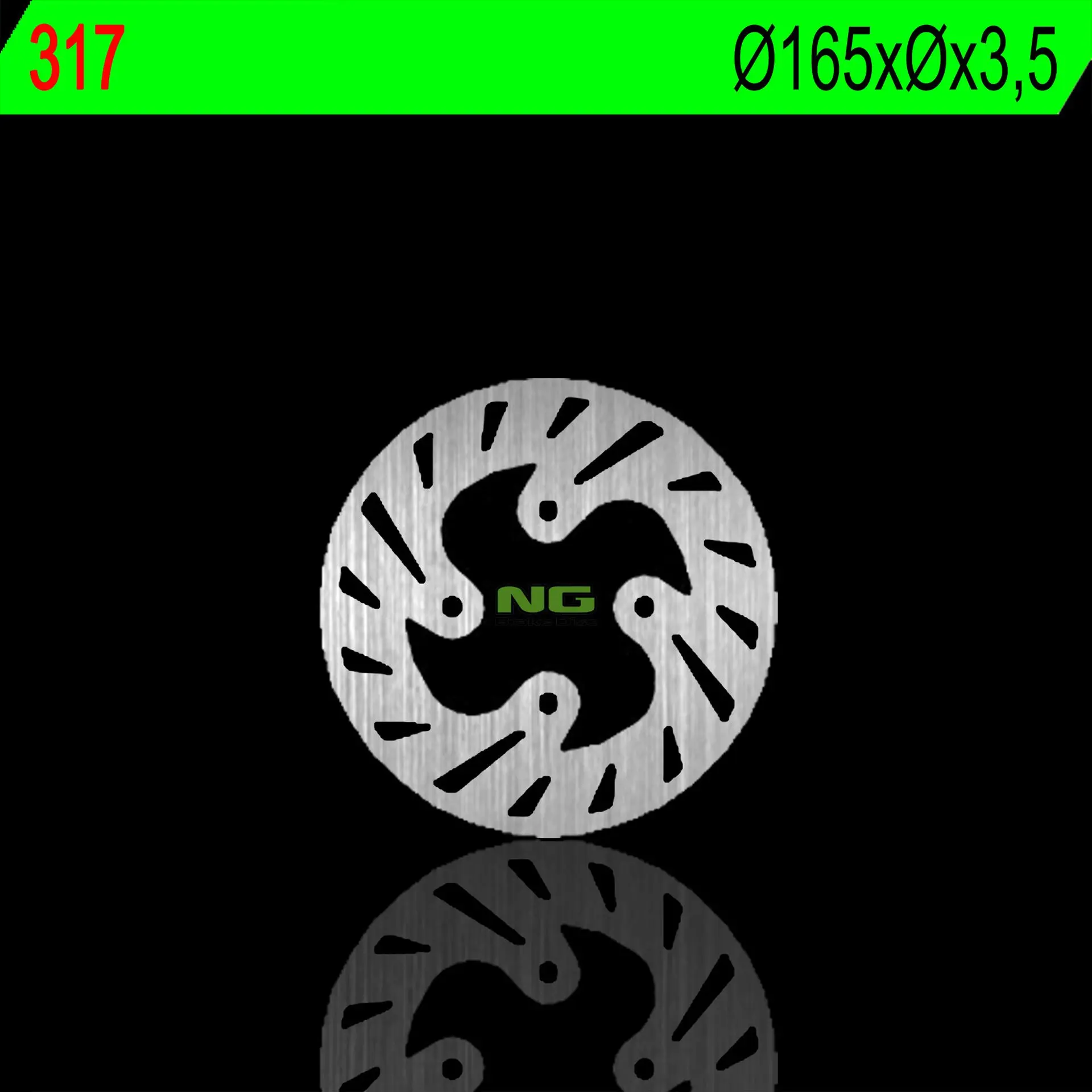 NG brzdový kotouč zadní BETA REV3 125/200/250 99-02 (165X3,5mm) (4X10,5mm) (NG brzdový kotouč zadní BETA REV3 125/200/250 99-02 (165X3,5mm))