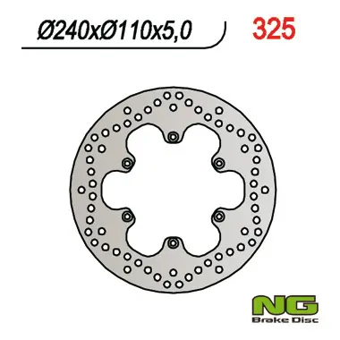 NG brzdový kotouč zadní APRILIA/ BMW F 650 94-15,APRILIA 650 (240X110X5) (NG brzdový kotouč zadní APRILIA/ BMW F 650 94-15,APRILIA 650 (240X110X5))