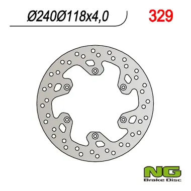 NG brzdový kotouč zadní SUZUKI RM 125 99-10, RM 250 99-08, DRZ400SM 04-10 (240X118X4) (NG brzdový kotouč zadní SUZUKI RM 125 99-10, RM 250 99-08,)