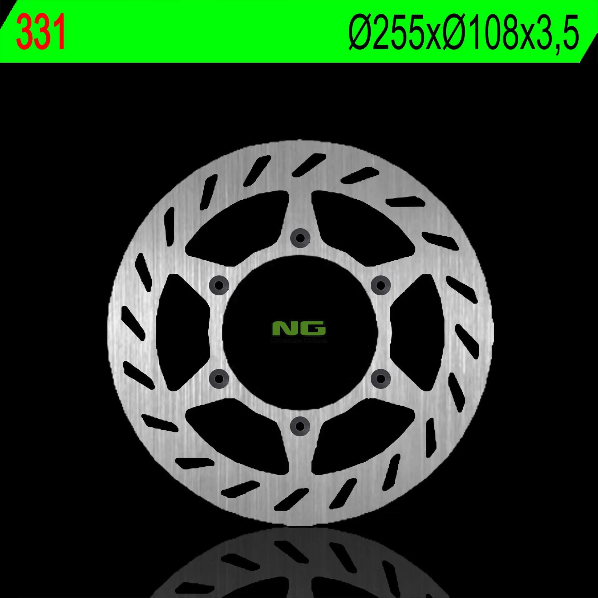 NG brzdový kotouč přední AJP PR3/PR4 125/200 04-09 (255X108X3,5mm) (6X6,5mm) (NG brzdový kotouč přední AJP PR3/PR4 125/200 04-09 (255X108X3,5mm))