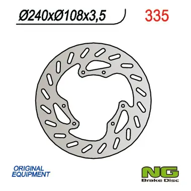 NG brzdový kotouč přední DERBI 50 SENDA R/R-RACER/X-TREME/X-RACE 00-09 (240X108X3,5) ( )
