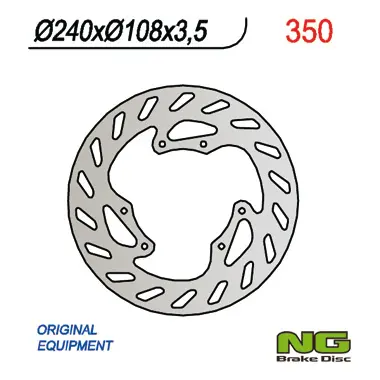 NG brzdový kotouč přední HONDA CRF 250L 12-20, YAMAHA DT 50R 03-08 (240X108X3,5) (NG brzdový kotouč přední HONDA CRF 250L 12-20, YAMAHA DT 50R 03-08)