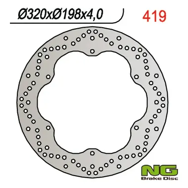 NG brzdový kotouč přední YAMAHA XJ 900 DIVERSION 95-03 (320X198X4) (6X8,25mm) (NG brzdový kotouč přední YAMAHA XJ 900 DIVERSION 95-03 (320X198X4))