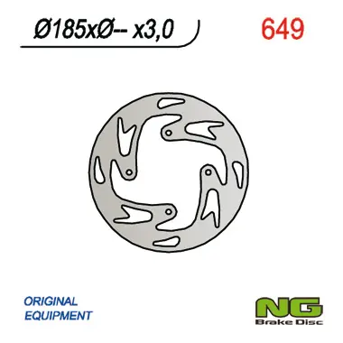 NG přední brzdový kotouč GAS GAS TXT 50 (04-09), 80 (04-08), 125/250 (03) (185X-X3) (NG přední brzdový kotouč GAS GAS TXT 50 (04-09), 80 (04-08),)