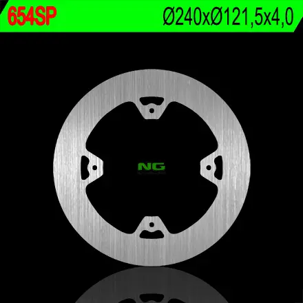 NG zadní brzdový kotouč HONDA CR 125/250 02-07, CRF 250/450R 04-21 (240X121,5X4) (plný) (NG zadní brzdový kotouč HONDA CR 125/250 02-07, CRF 250/450R)