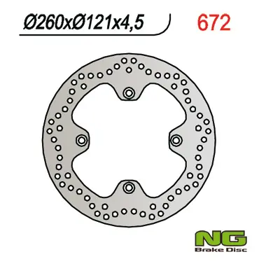 NG přední brzdový kotouč SUZUKI AN 650 BURGMAN 02-03 (260X121X4,5) (NG přední brzdový kotouč SUZUKI AN 650 BURGMAN 02-03 (260X121X4,5))