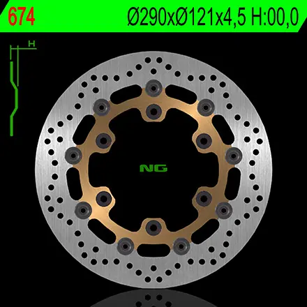 NG přední brzdový kotouč SUZUKI DR 650SE 96-10 (290X121X4,5) (6X10,5mm) plovoucí (NG přední brzdový kotouč SUZUKI DR 650SE 96-10 (290X121X4,5))