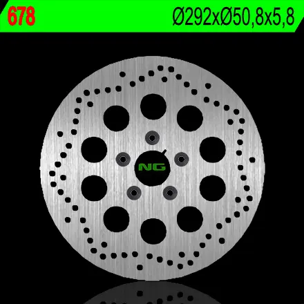 NG brzdový kotouč zadní HARLEY DAVIDSON 883 84-98, 1340 84-98 (292X50,8X5,8) (5X8,5mm) (NG brzdový kotouč zadní HARLEY DAVIDSON 883 84-98, 1340 84-98)