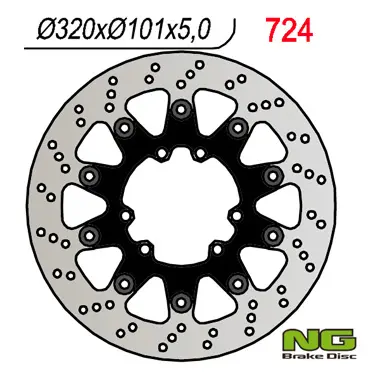 NG brzdový kotouč přední HONDA CR/CRF 320 mm plovoucí (320X5) (NG brzdový kotouč přední HONDA CR/CRF 320 mm plovoucí (320X5))