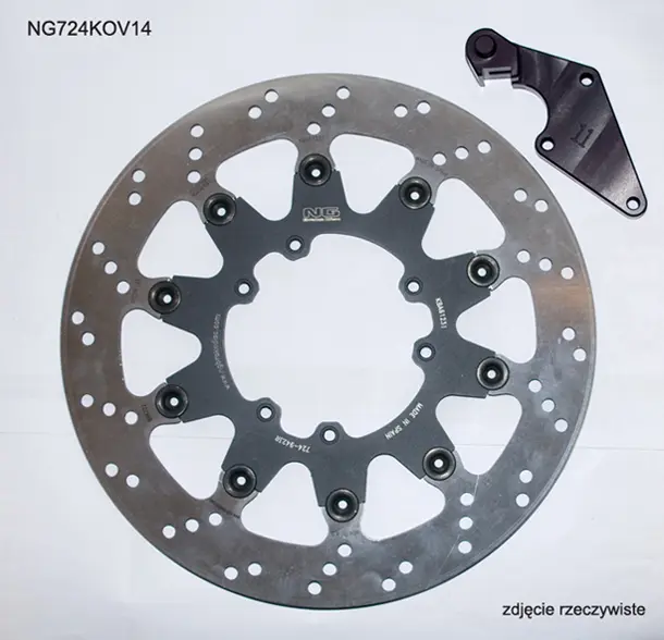 NG brzdový kotouč přední s adaptérem OVERSIZE (320X101X5) HONDA CR 125 04-09, CRF 250R/X 04-14, CRF 450R 04-14, CRF 450X 04-16 (NG724K14) (NG brzdový)