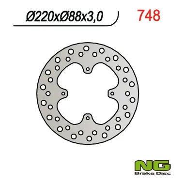 NG brzdový kotouč přední HONDA CR 80 86-95 (220X88X3) (NG brzdový kotouč přední HONDA CR 80 86-95 (220X88X3))