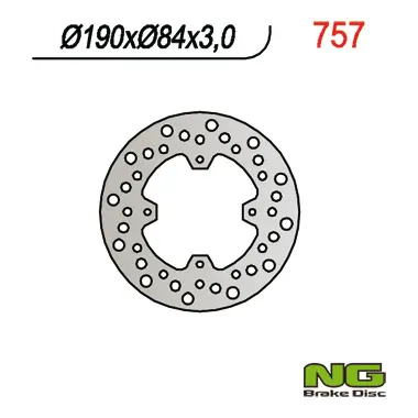 NG zadní brzdový kotouč YAMAHA YZ 80/85 93-22 (190X84X3),X-MAX 125 14-20 (NG zadní brzdový kotouč YAMAHA YZ 80/85 93-22 (190X84X3),X-MAX 125 14-20)