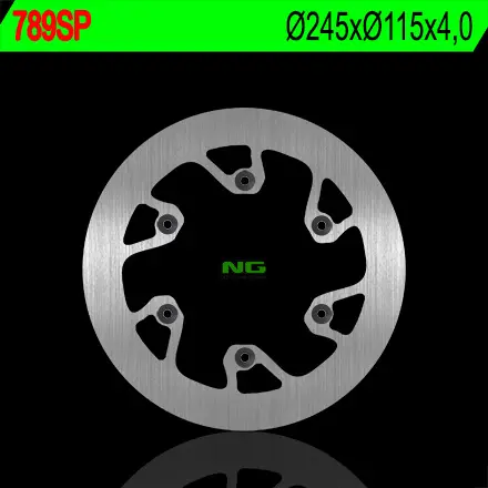 NG zadní brzdový kotouč YAMAHA YZ 125/250 (02-18), YZF/WRF (02-18) (plný) (245X115X4)(6X6,5mm) (NG zadní brzdový kotouč YAMAHA YZ 125/250 (02-18),)