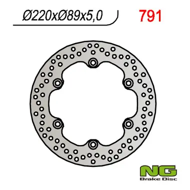 NG zadní brzdový kotouč SUZUKI GSXR/ SV/ TL (220X89X5) (5X10,5mm) (NG zadní brzdový kotouč SUZUKI GSXR/ SV/ TL (220X89X5) (5X10,5mm))