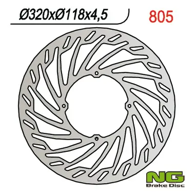 NG přední brzdový kotouč HONDA XR 400/600/650 (320X118X3) OVERSIZE (NG přední brzdový kotouč HONDA XR 400/600/650 (320X118X3) OVERSIZE)