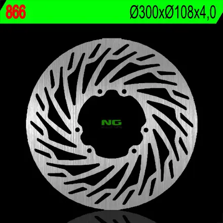 NG přední brzdový kotouč DERBI 50/125 MOTO (300X108X4) (6X6,5mm) (NG přední brzdový kotouč DERBI 50/125 MOTO (300X108X4) (6X6,5mm))