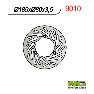 NG brzdový kotouč zadní RIEJU 50/80/125 (185X80X3,5mm) (NG brzdový kotouč zadní RIEJU 50/80/125 (185X80X3,5mm))