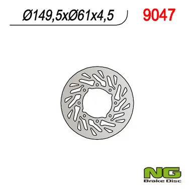 NG brzdový kotouč POLARIS 400/500 01-02 (turbína) (NG brzdový kotouč POLARIS 400/500 01-02 (turbína))