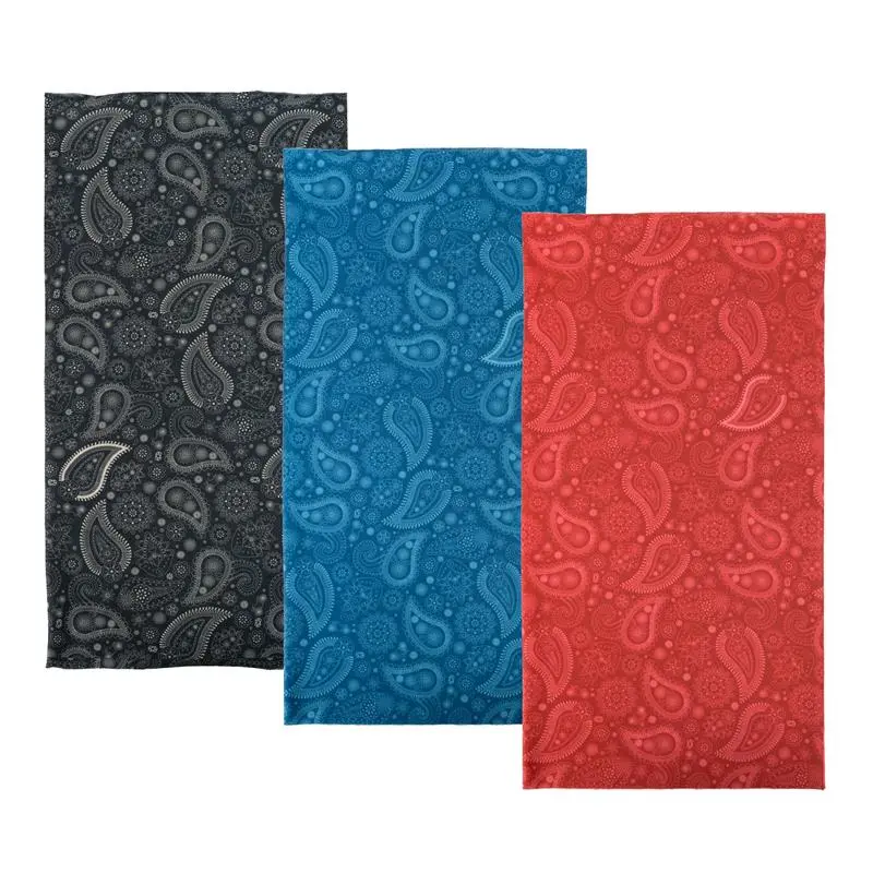 OXFORD multifunkční větruodolný límec COMFY OXFORD PAISLEY 3 kusy v balení barva černá/modrá/červená ( )