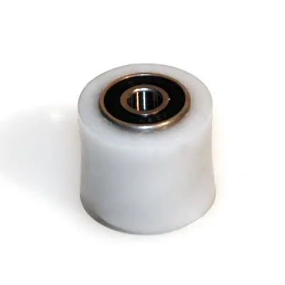UFO rolna řetězu HONDA CR 125/250 04-07, KAWASAKI KFX 250 06-09 barva neutrální (8X34X28mm) (79-5001) - nahrazuje TM03122280 (UFO rolna řetězu HONDA)