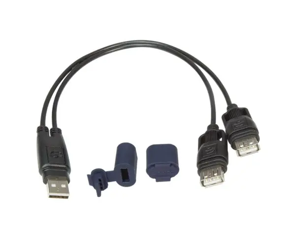 OPTImate USB rozdělovač s vodotěsným krytem (EL) (délka 30 cm) (O110) (OPTImate USB rozdělovač s vodotěsným krytem (EL) (délka 30 cm) (O110))
