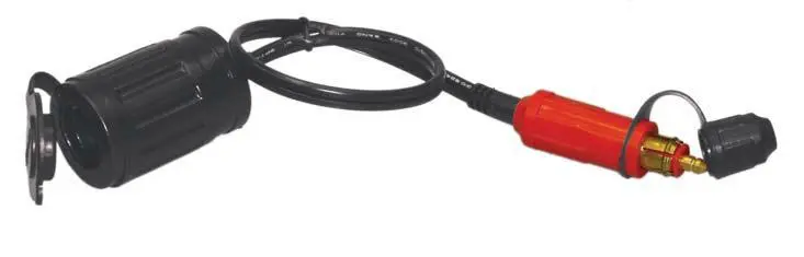 OPTImate kabel se zástrčkou DIN a zásuvkou zapalovače cigaret (délka 30cm) (EL) (O16) ( )