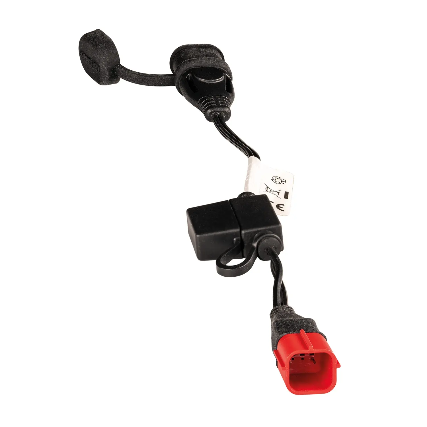 OPTIMATE kabel (adaptér) pro připojení nabíječky do zásuvky EURO5 (6 pinová) s konektorem SAE (délka 40cm) (EL) (OPTIMATE kabel (adaptér) pro)