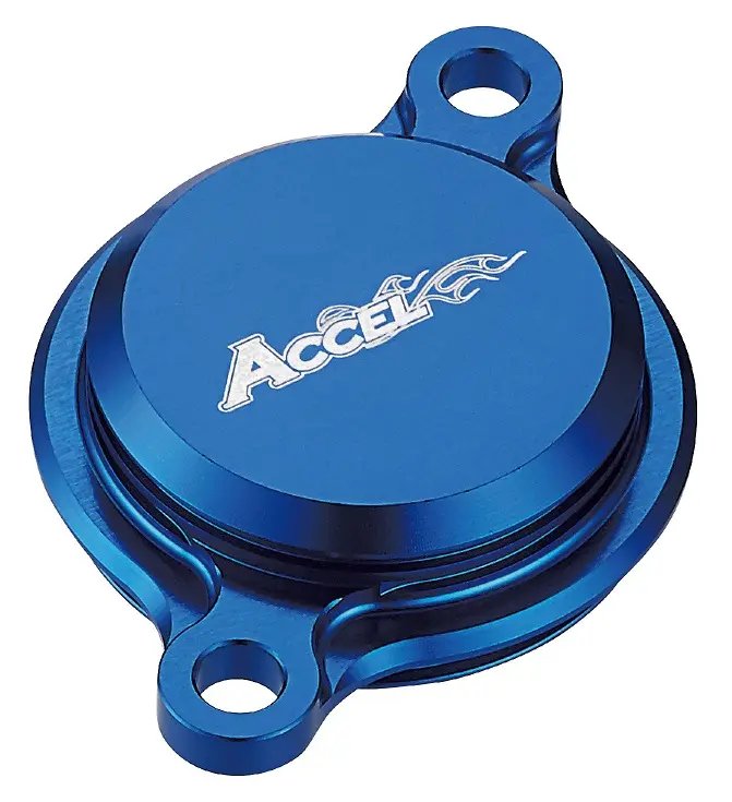 ACCEL víčko olejového filtru YZF 250 14-17, YZF 450 10-16, WR 250F 15-17, WR 450F 16, barva modrá (ACCEL víčko olejového filtru YZF 250 14-17, YZF)