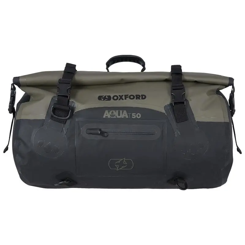 OXFORD brašna AQUA T-50 ROLLBAG voděodolná objem 50L barva zelená (khaki)/černá (OXFORD brašna AQUA T-50 ROLLBAG voděodolná objem 50L barva zelená)