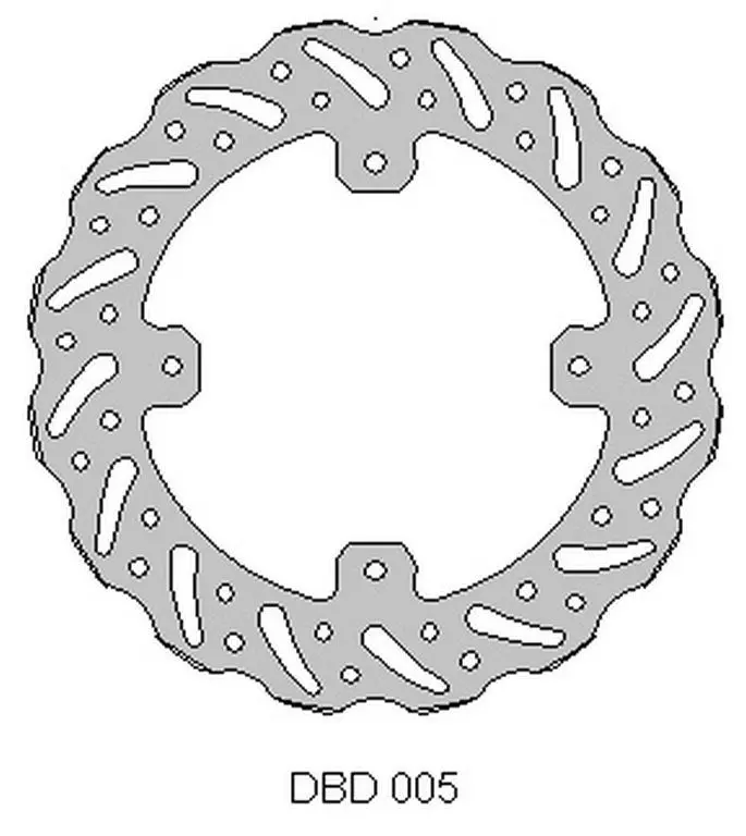 DELTA BRAKING brzdový kotouč zadní HONDA CR 125 02-07, CRF 250 04-21 -CRF 250 X 04-21 CRF 450 WAVE (240X121X4mm) (4X6,5mm) (NG654X) (DELTA BRAKING)