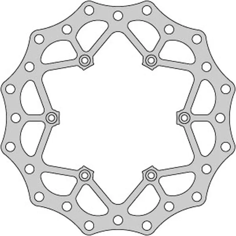 DELTA BRAKING přední brzdový kotouč KTM 2T/4T 91-25, HUSABERG, HUSQVARNA, GAS-GAS 21, WAVE ULTRA LIGHT (260X126,5X3mm) (6X6,5mm) (NG140) (DELTA)