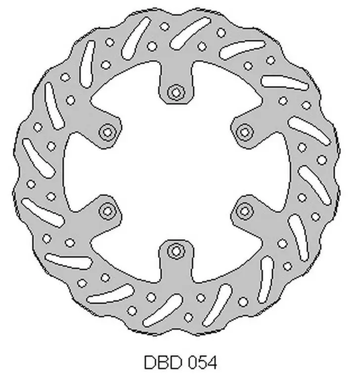 DELTA BRAKING přední brzdový kotouč GAS-GAS 125/200/250/300/450 95-21, WAVE (260X108,2X4mm) (6X6,5mm) (NG731) ( )