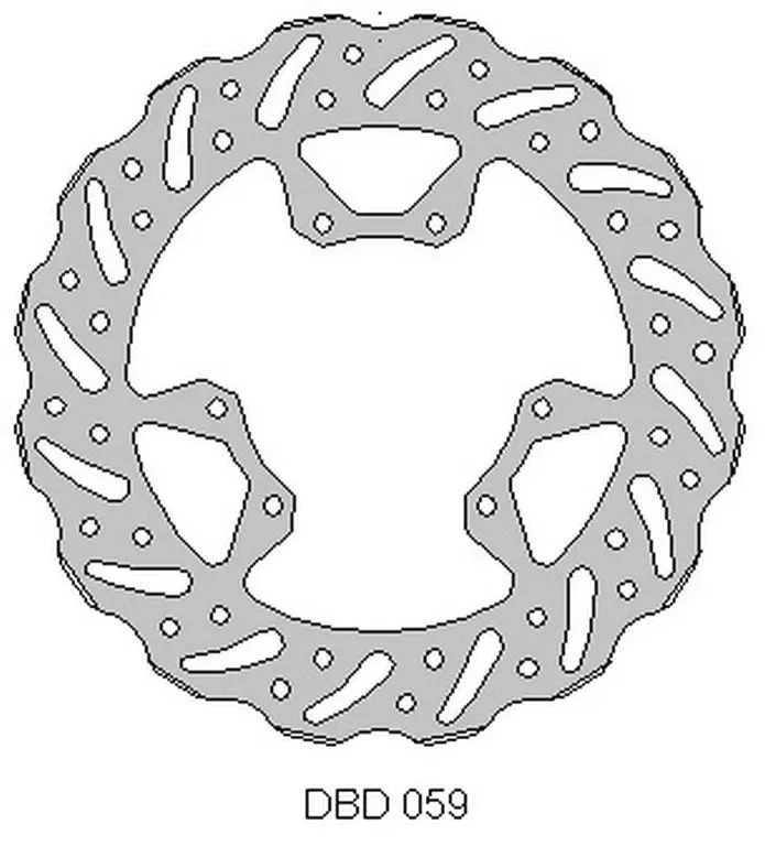 DELTA BRAKING přední brzdový kotouč HONDA CRF 250 15-21, CRF 450 15-21, WAVE (260X101,2X4mm) (6X6,5mm) (NG1486) (DELTA BRAKING přední brzdový kotouč)