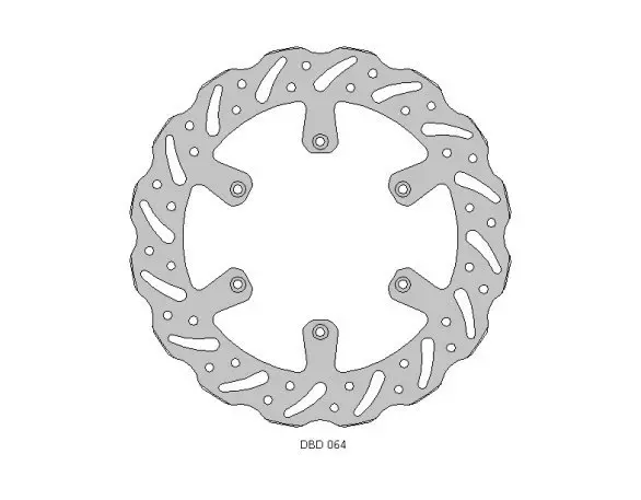 DELTA BRAKING přední brzdový kotouč YAMAHA YZ 125 17-21, WRF/YZ/YZF 250 15-21, WRF/YZF 450 16-21 WAVE (270X118X3,1mm) (6X6,5mm) (NG719,NG1153)