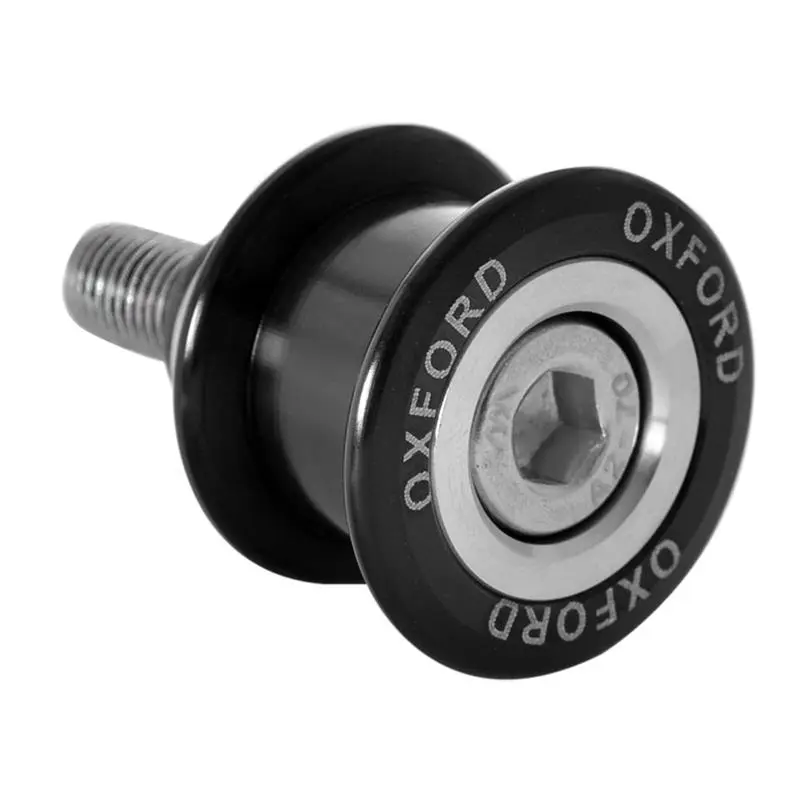 OXFORD SPINNERS PREMIUM válečky (kluzáky) šroubované do kyvné vidlice M6X1 s ložiskem barva černá ( )