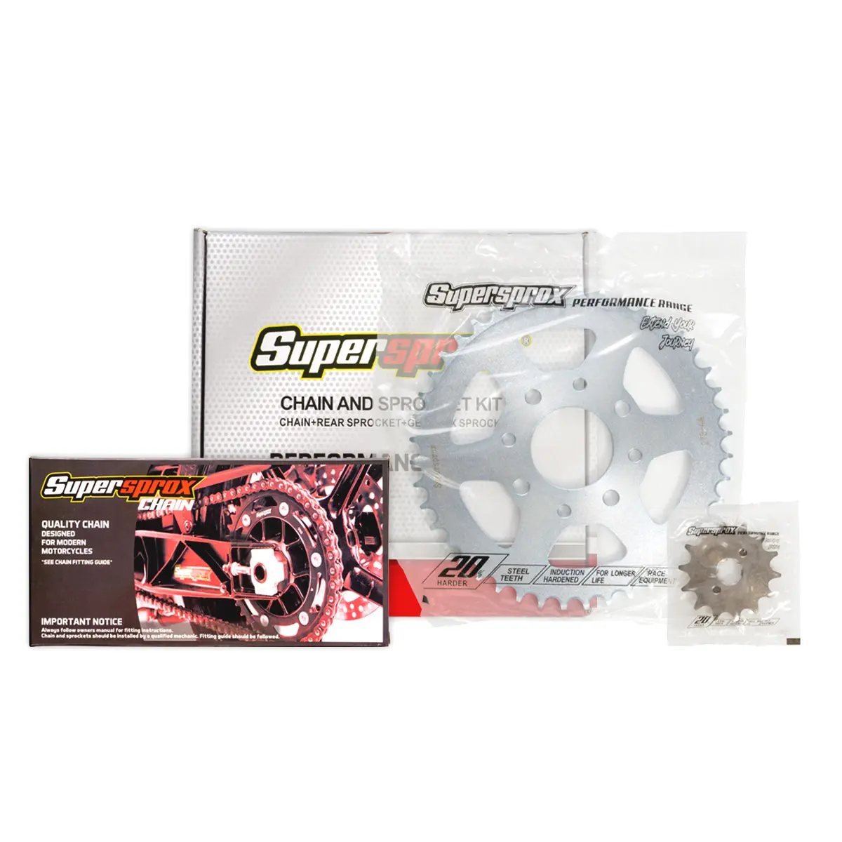 SUPERSPROX řetězová sada kompletní HONDA XL 125 V VARADERO 2000-2016 (14/44/520-110) (SUPERSPROX řetězová sada kompletní HONDA XL 125 V VARADERO)