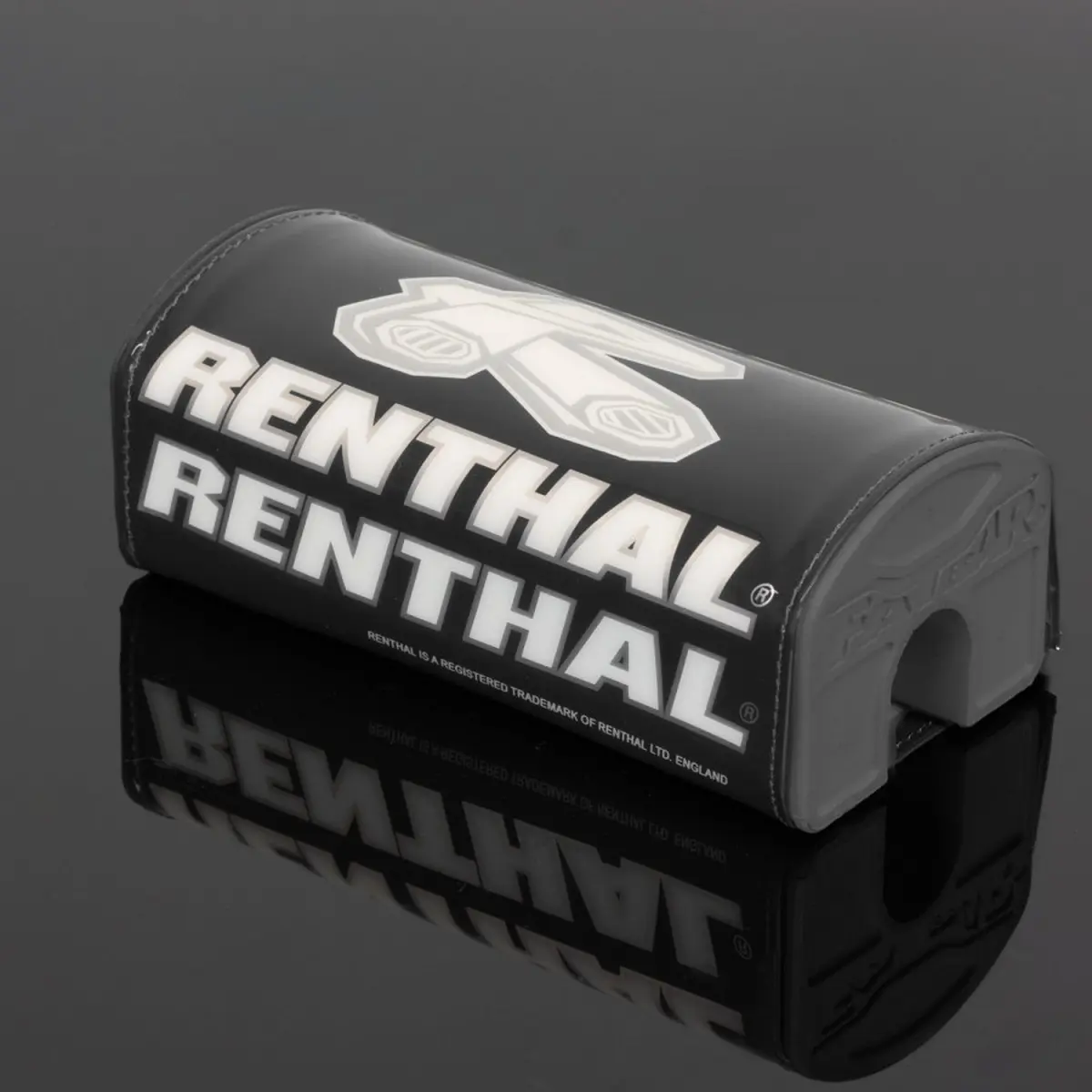 RENTHAL chránič řídítek FATBAR BLACK barva černá s logem RENTHAL ( )