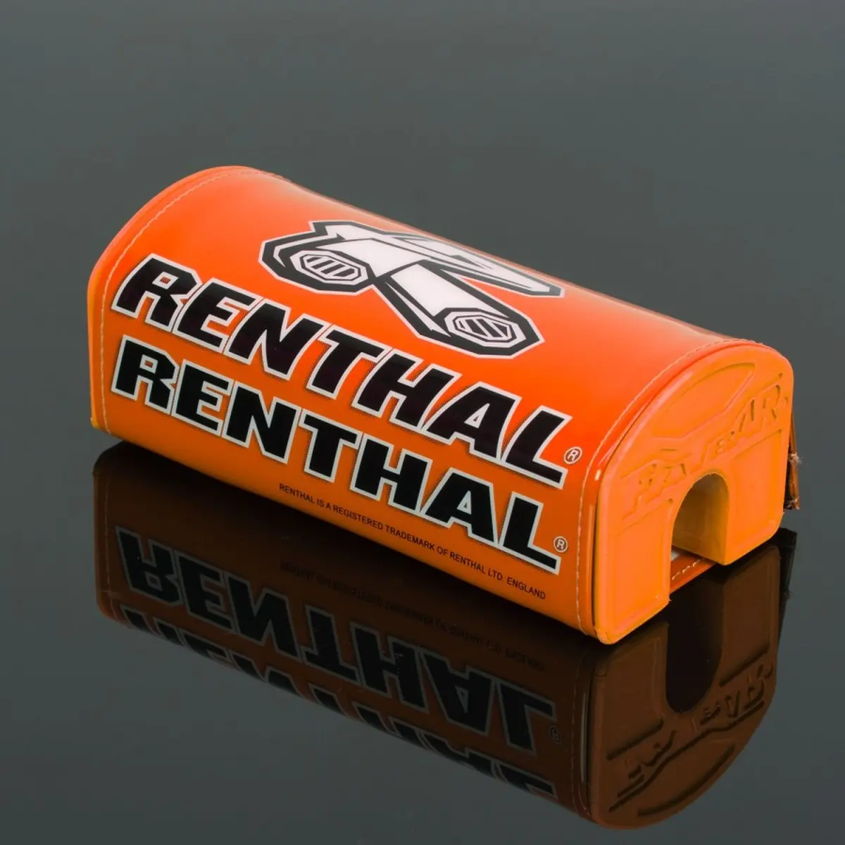 RENTHAL chránič řídítek FATBAR PAD ORANGE barva oranžová s logem RENTHAL ( )