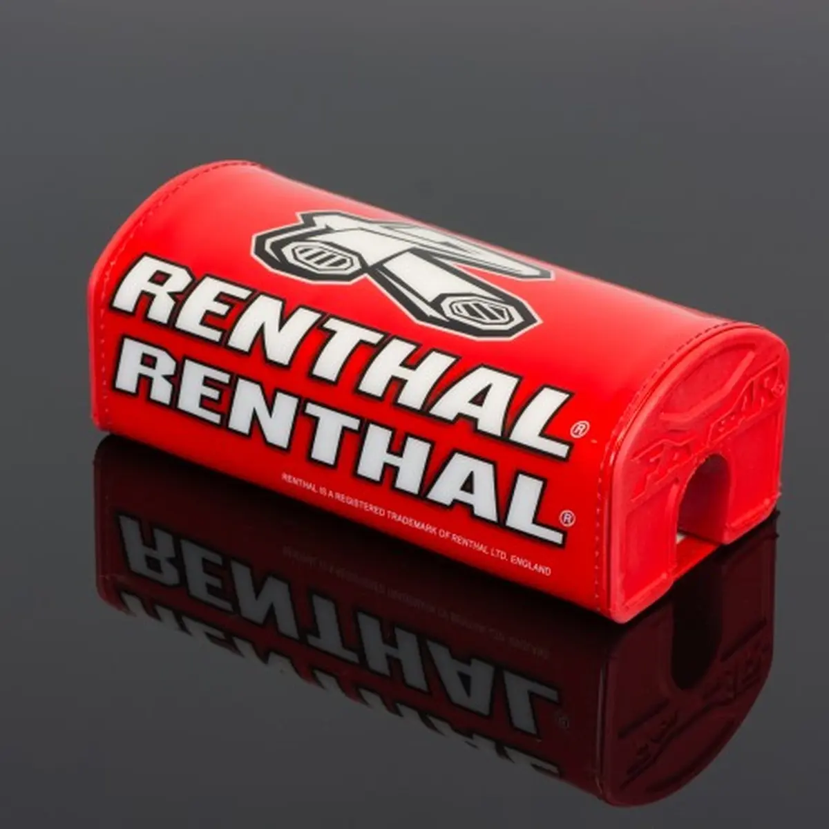 RENTHAL houba na řídítka FATBAR PAD RED barva červená s logem RENTHAL (RENTHAL houba na řídítka FATBAR PAD RED barva červená s logem RENTHAL)