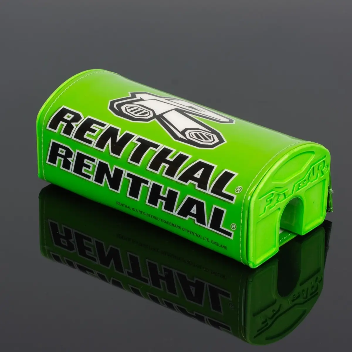 RENTHAL chránič řídítek FATBAR PAD GREEN barva zelená s logem RENTHAL ( )