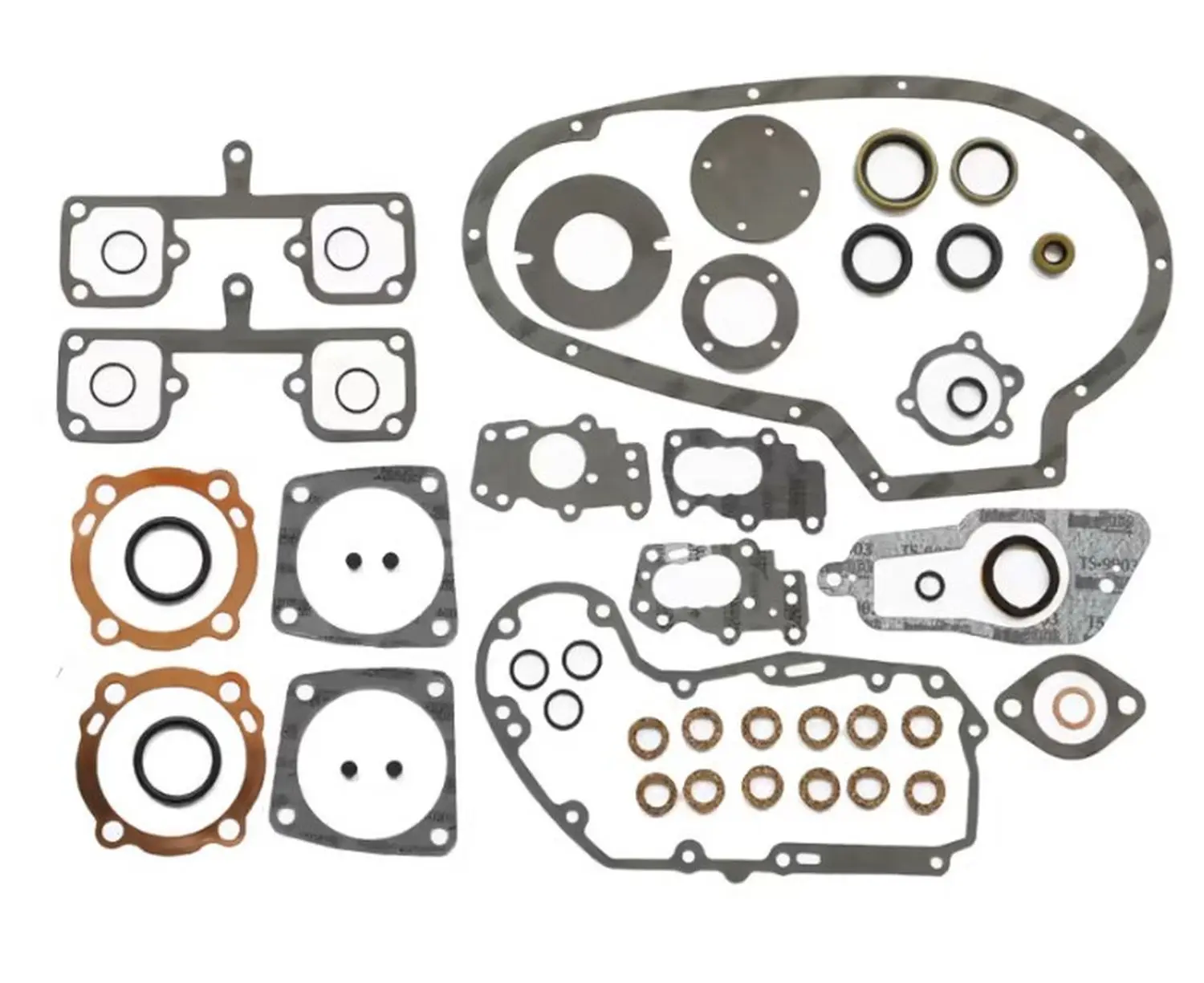 ATHENA kompletní sada těsnění (včetně gufer) HARLEY-DAVIDSON IRONHEAD 1000 '73-'76, XLCH 1000 SPORTSTER '73-'76, XLH 1000 SPORTSTER '73-'76 (17026-73)