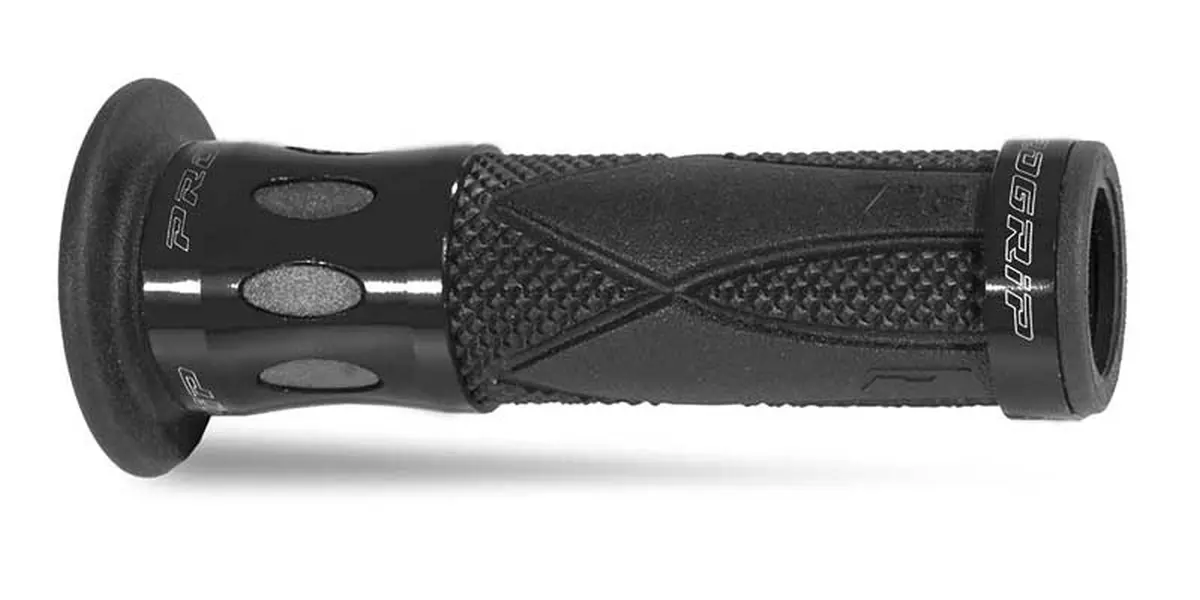 PROGRIP gripy PG728 ROAD ALU (22+25mm, délka 122mm) barva černá (jednosložkové) (728-102) (PG728BK) ( )