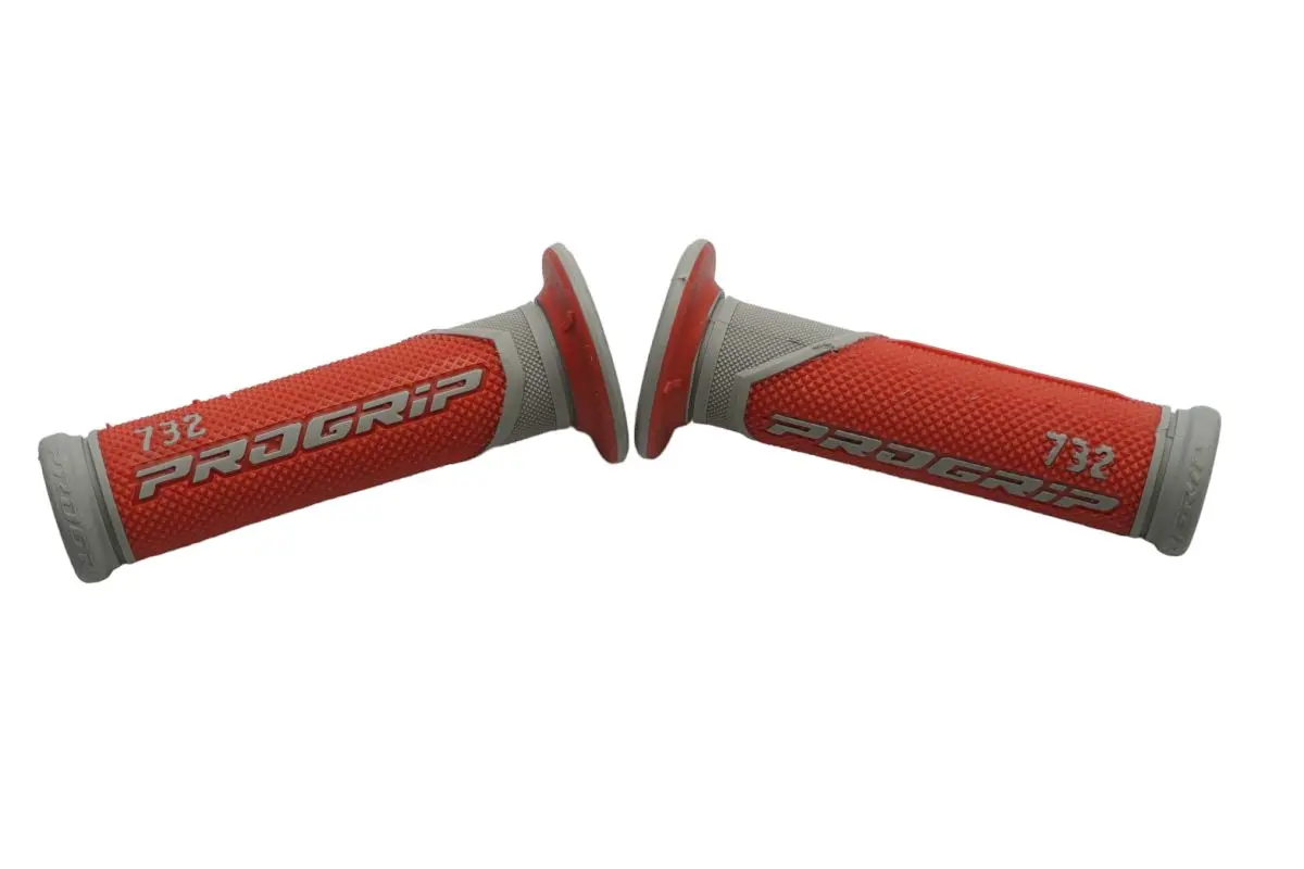 PROGRIP gripy PG732 ROAD (22+25mm, délka 125mm) barva červená/šedá (dvousložkové) (732-288) ( )