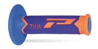 PROGRIP gripy PG788 OFF ROAD (22+25mm, délka 115mm) barva oranžová fluorescenční/modrá/světle modrá (trojsložkové) (788-282) (PROGRIP gripy PG788 OFF)