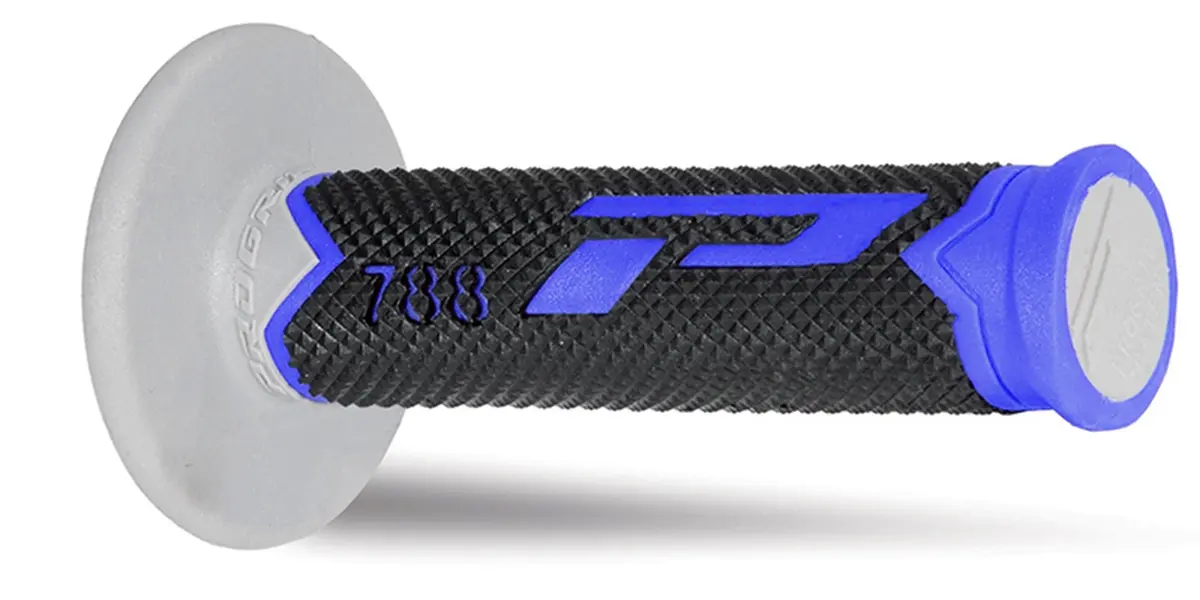 PROGRIP gripy PG788 OFF ROAD (22+25mm, délka 115mm) barva modrá/šedá/černá (trojsložkové) (PG788/7) (788-224) (PROGRIP gripy PG788 OFF ROAD (22+25mm,)