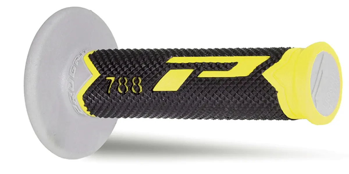 PROGRIP gripy PG788 OFF ROAD (22+25mm, délka 115mm) barva žlutá/šedá/černá (trojsložkové) (788-221) (PG788/3) (PROGRIP gripy PG788 OFF ROAD (22+25mm,)