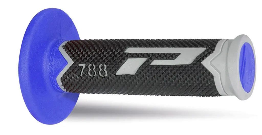 PROGRIP gripy PG788 OFF ROAD (22+25mm, délka 115mm) barva šedá/černá/modrá (trojsměs) (788-215) ( )